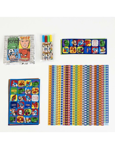 Lot d'autocollants Marvel Multicouleur 41 x 58 x 3 cm