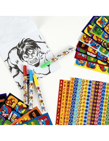 Lot d'autocollants Marvel Multicouleur 41 x 58 x 3 cm
