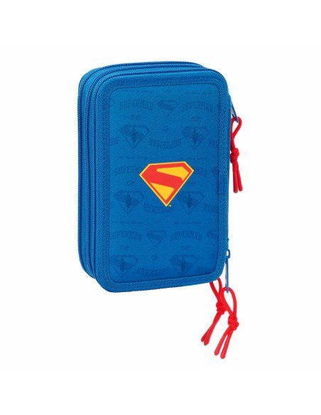 Fourre-tout Superman Bleu 12,5 x 19,5 x 5,5 cm 37 Pièces