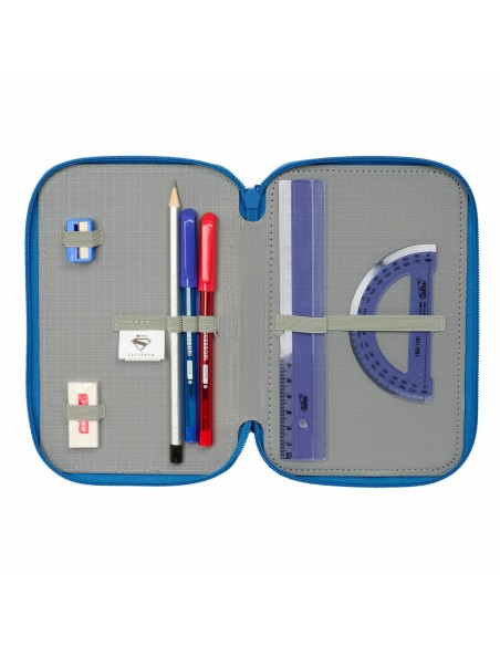 Fourre-tout Superman Bleu 12,5 x 19,5 x 5,5 cm 37 Pièces