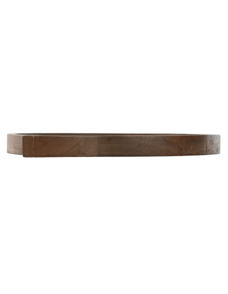 Centre de Table Home ESPRIT Marron Noir Marron Clair Bois de manguier Colonial 37 x 31 x 2,7 cm (3 Pièces)