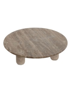 Centre de Table Home ESPRIT Marron Marbre Scandinave 30 x 30 x 8 cm