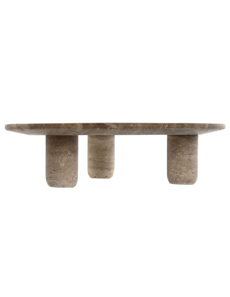 Centre de Table Home ESPRIT Marron Marbre Scandinave 30 x 30 x 8 cm
