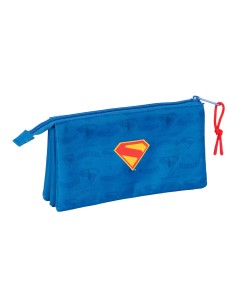 Fourre-tout Superman Bleu 22 x 12 x 3 cm 2