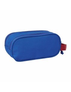 Trousse Fourre-Tout Double F.C. Barcelona Blue marine 21 x 8 x 6 cm 3D 2