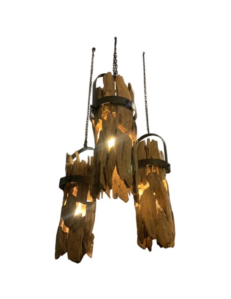 Suspension Home ESPRIT Fer bois de teck 160 x 30 x 40 cm