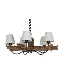 Suspension Home ESPRIT Fer bois de teck 90 x 90 x 35 cm