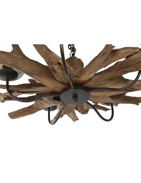 Suspension Home ESPRIT Fer bois de teck 90 x 90 x 35 cm