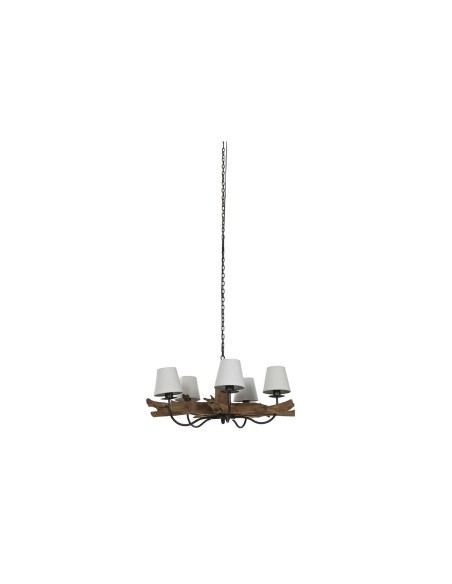 Suspension Home ESPRIT Fer bois de teck 90 x 90 x 35 cm