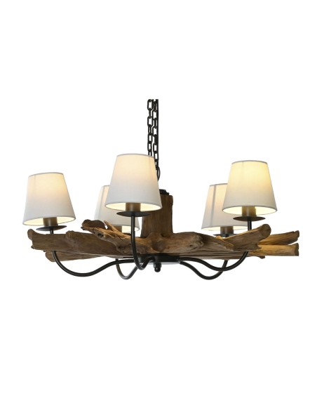 Suspension Home ESPRIT Fer bois de teck 90 x 90 x 35 cm