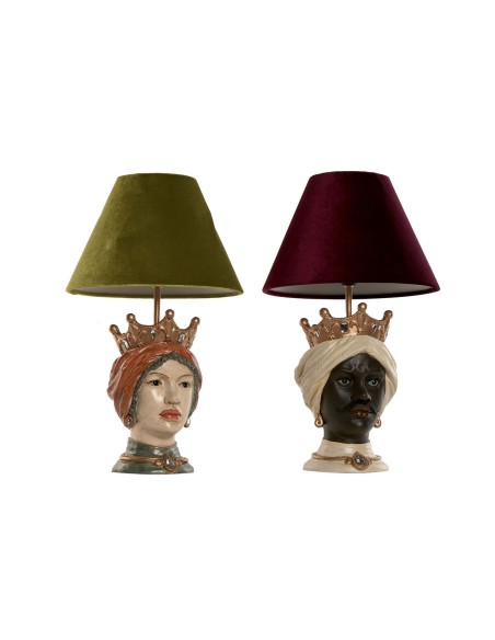 Lampe de bureau Home ESPRIT Multicouleur Résine 26 x 26 x 43 cm (2 Unités)