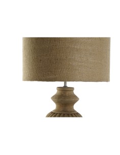 Lampe de bureau Home ESPRIT Naturel Jute Bois 50 W 220 V 44 X 44 X 91 cm