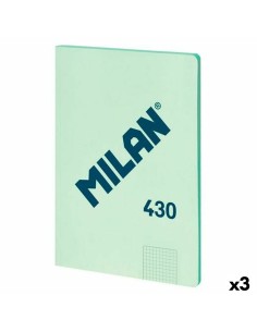 Carnet Milan SERIE 1918 Vert A4 48 Volets (3 Unités)