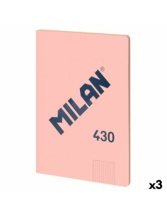 Carnet Milan SERIE 1918 Rose A4 48 Volets (3 Unités)
