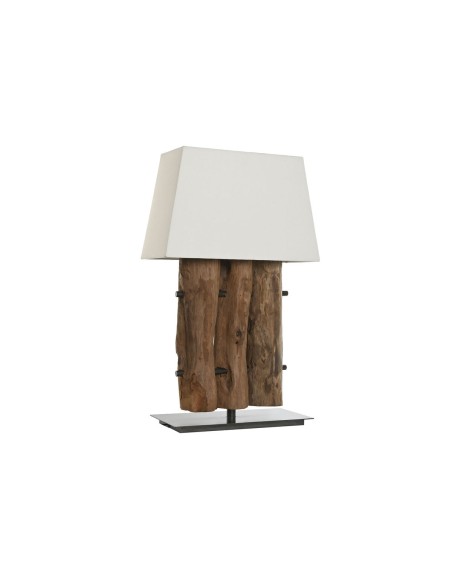 Lampe de bureau Home ESPRIT Fer bois de teck 40 X 20 X 80 cm