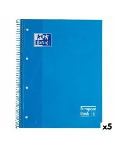 Cahier Oxford Classic Turquoise A4 80 Volets (5 Unités)