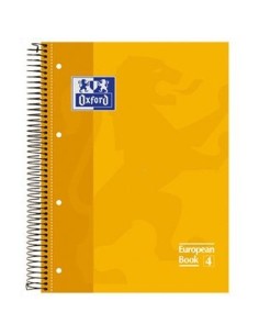 Cahier Oxford Classic Jaune A4 80 Volets (5 Unités) 2