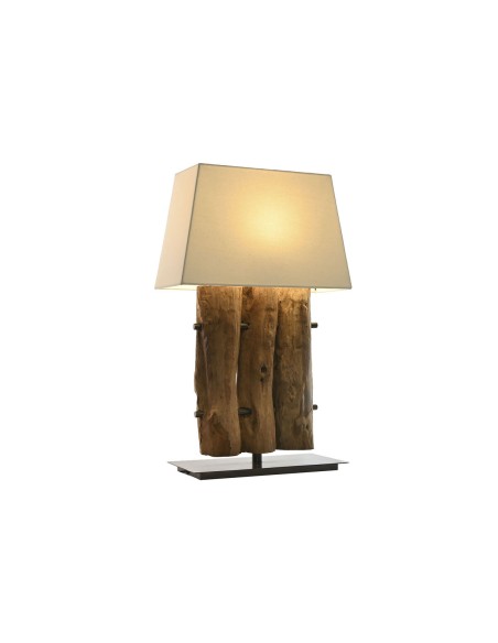 Lampe de bureau Home ESPRIT Fer bois de teck 40 X 20 X 80 cm