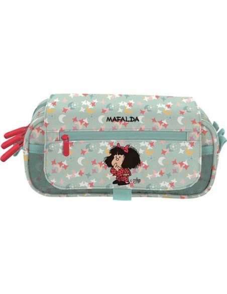 Trousse Fourre-Tout Triple Mafalda Multicouleur 23 x 10 x 10 cm