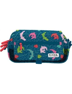 Trousse Fourre-Tout Triple Grafoplas ALLIGATOR Multicouleur 23 x 10 x 10 cm