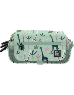 Trousse Fourre-Tout Triple Bits&Bobs Jungle Multicouleur 23 x 10 x 10 cm