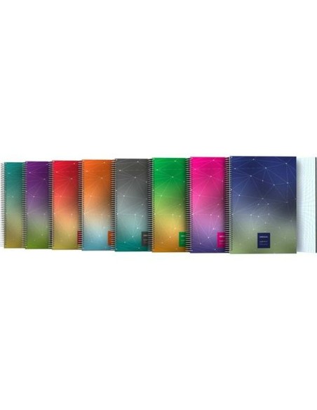Cahier Grafoplas Multicouleur Din A4 80 Volets 21,5 x 31,5 cm (8 Unités)