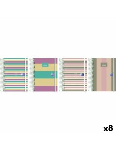 Agenda Oxford COLOR BLOCK 1/8 12 x 18 cm 2025-2026 (8 Unités)