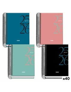 Agenda DOHE SYSTEM A6 120 x 170 mm 2025-2026 (40 Unités)