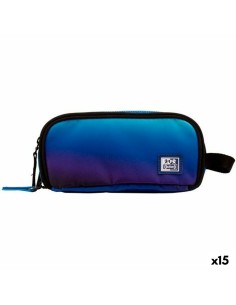 Trousse Fourre-Tout Triple Oxford KANGOO GRADIENT SPACE Bleu 23 x 8,5 x 10 cm (15 Unités)