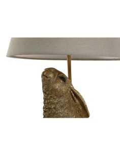 Lampe de bureau Home ESPRIT Beige Doré Résine 50 W 220 V 30 x 30 x 58 cm 2