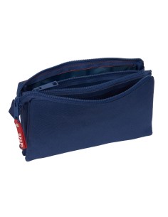 Trousse Fourre-Tout Triple El Pulpo Blue marine 22 x 12 x 3 cm 2