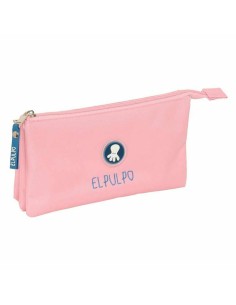 Trousse Fourre-Tout Triple El Pulpo   Bleu clair 22 x 12 x 3 cm