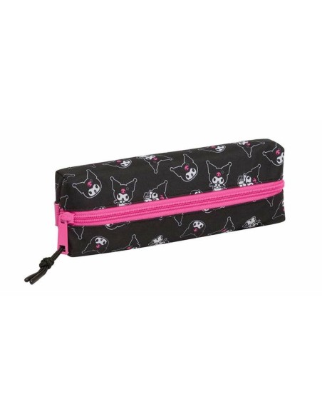 Trousse d'écolier Kuromi Noir Fuchsia 22 x 4 x 7 cm