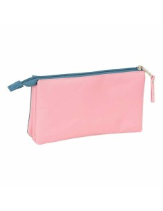 Trousse Fourre-Tout Triple El Pulpo   Bleu Rose 22 x 12 x 3 cm 2