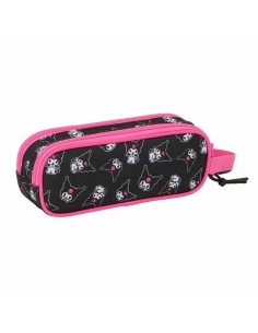 Trousse Fourre-Tout Double Kuromi Noir Fuchsia 21 x 8 x 6 cm 2