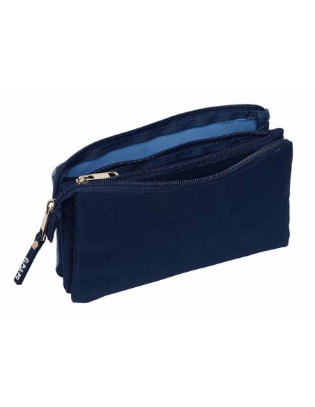 Trousse Fourre-Tout Triple El Pulpo   Bleu Blue marine 22 x 12 x 3 cm