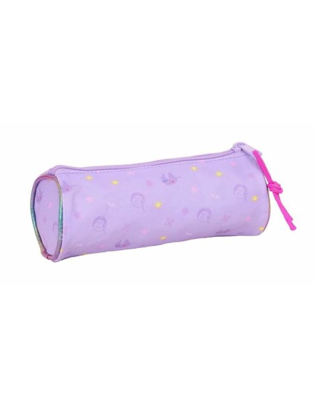 Trousse d'écolier cylindrique Unicorn Academy Lila 20 x 7 x 7 cm