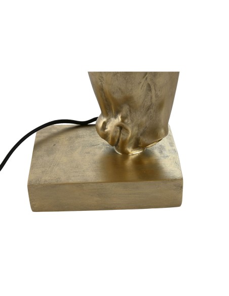 Lampe de bureau Home ESPRIT Noir Doré Résine 50 W 220 V 30 x 30 x 59 cm