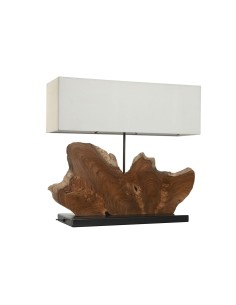 Lampe de bureau Home ESPRIT Fer bois de teck 60 X 20 X 55 cm
