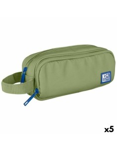 Trousse d'écolier Oxford KANGOO YOUNG PROOF B-SMART Vert 22,5 x 9,5 x 7 cm (5 Unités)