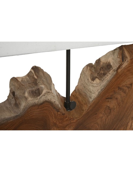 Lampe de bureau Home ESPRIT Fer bois de teck 60 X 20 X 55 cm