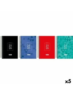 Agenda ENRI IDENTITY 1/8 12 x 18 cm 2025-2026 (5 Unités)