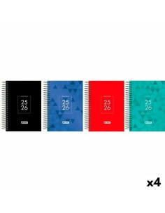 Agenda ENRI IDENTITY 1/4 15 x 21 cm 2025-2026 (4 Unités)