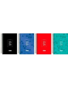 Agenda ENRI IDENTITY 1/4 15 x 21 cm 2025-2026 (4 Unités) 2