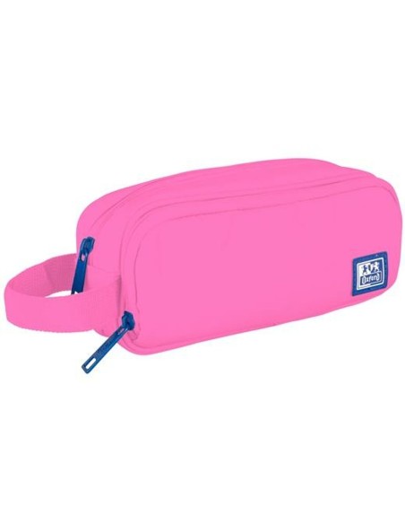 Trousse d'écolier Oxford KANGOO YOUNG PROOF B-SMART Rose 22,5 x 9,5 x 7 cm (5 Unités)