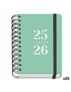 Agenda DOHE GRAMMAR Vert A6 120 x 170 mm 2025-2026 (20 Unités)