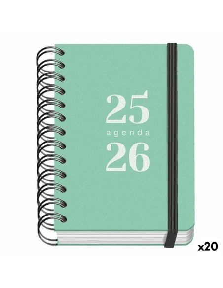 Agenda DOHE GRAMMAR Vert A6 120 x 170 mm 2025-2026 (20 Unités)