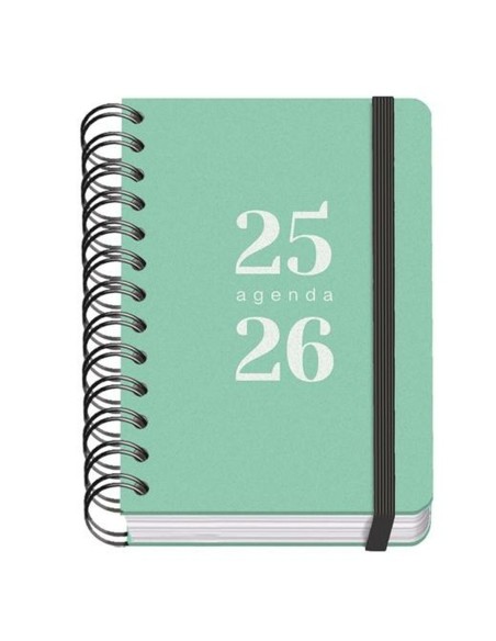 Agenda DOHE GRAMMAR Vert A6 120 x 170 mm 2025-2026 (20 Unités)