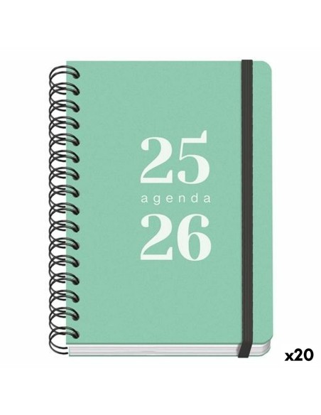 Agenda DOHE GRAMMAR Vert A5 150 x 210 mm 2025-2026 (20 Unités)