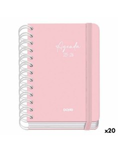 Agenda DOHE SERENITY WIRE´O Rose A6 120 x 170 mm 2025-2026 (20 Unités)
